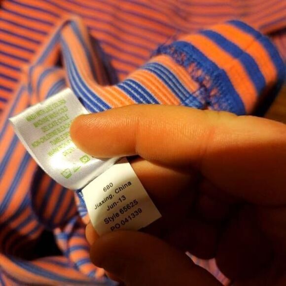 Lilly Striped Charlene Dress pink&blue striped sz Small - Picture 5 of 6